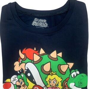 Nintendo Super Mario Bros. Navy Blue Sweatshirt - Size Women’s Medium